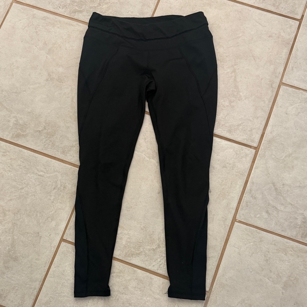 REI Black Logo Performance Leggings